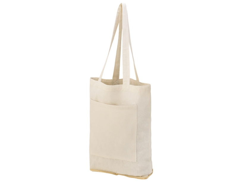 Складная сумка Jute из джута и хлопка, натуральный (Изображение 5)