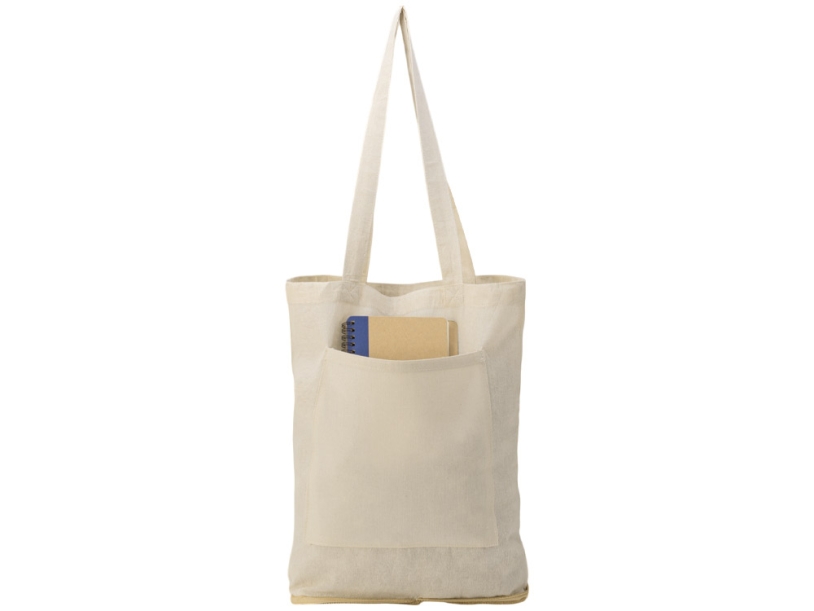Складная сумка Jute из джута и хлопка, натуральный (Изображение 7)