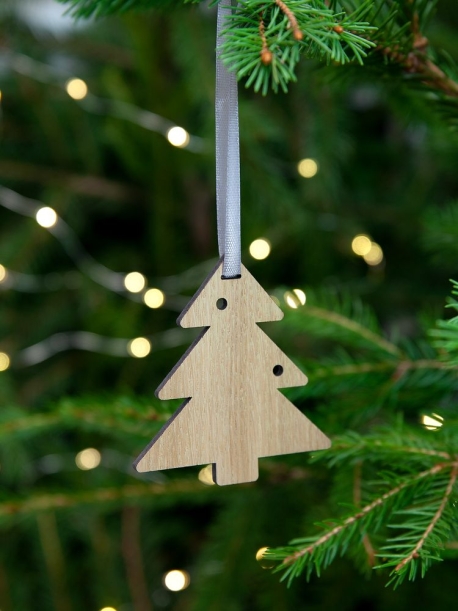 Деревянная подвеска Christmate, елочка (Изображение 4)