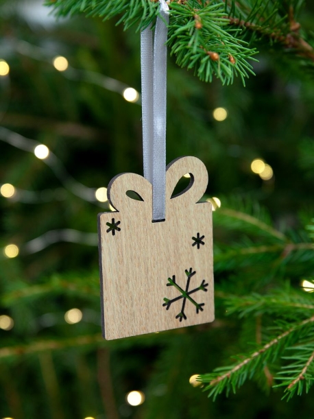 Деревянная подвеска Christmate, подарок (Изображение 4)