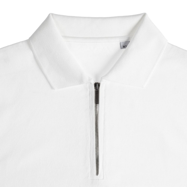 Рубашка поло мужская с длинным рукавом Terrazzo, белая, размер L/XL (Изображение 3)