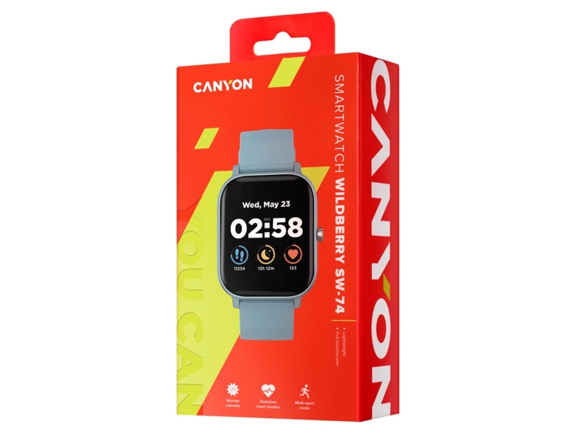 Смарт-часы Canyon SW-74 Wildberry , IP67, синий (Р) (Изображение 6)