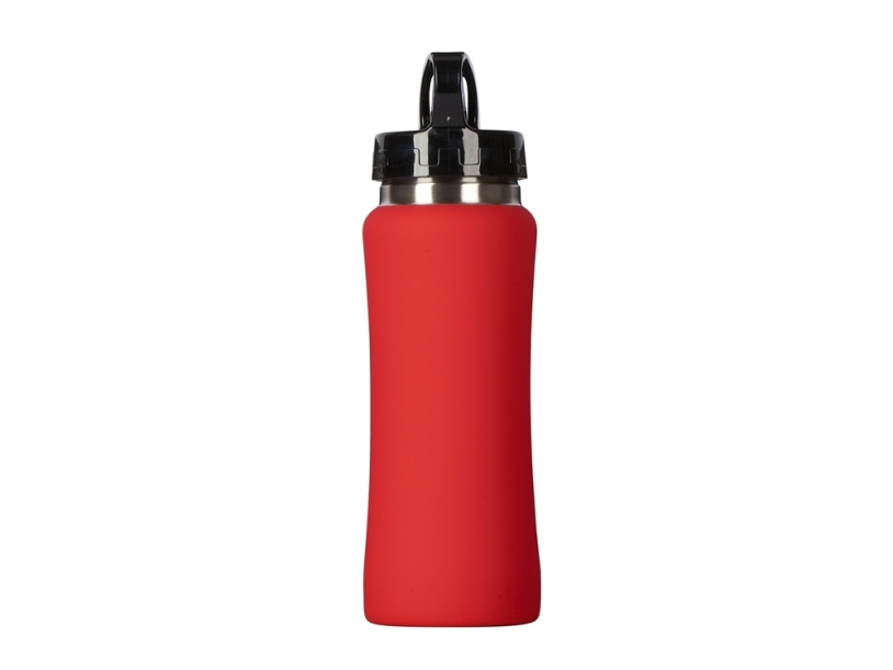 Бутылка для воды Bottle C1, soft touch, 600 мл (красный)  (Изображение 3)