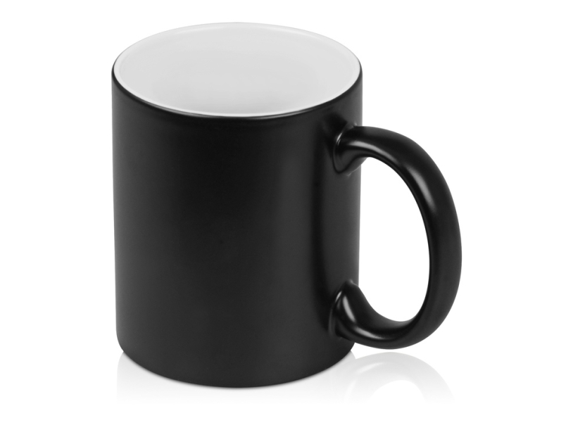 Кружка с покрытием для гравировки Subcolor BLK (черный/белый)  (Изображение 2)