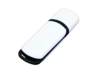 USB 3.0- флешка на 64 Гб с цветными вставками (белый/черный) 64Gb