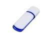 USB 3.0- флешка на 128 Гб с цветными вставками (белый/синий) 128Gb (Изображение 1)