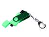USB 2.0/micro USB/Type-С- флешка на 16 Гб 3-в-1 с поворотным механизмом (зеленый) 16Gb (Изображение 4)