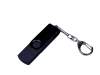 USB 2.0/micro USB/Type-С- флешка на 64 Гб 3-в-1 с поворотным механизмом (черный) 64Gb (Изображение 1)