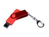USB 2.0/micro USB/Type-С- флешка на 64 Гб 3-в-1 с поворотным механизмом (красный) 64Gb (Изображение 4)