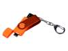 USB 2.0/micro USB/Type-С- флешка на 16 Гб 3-в-1 с поворотным механизмом (оранжевый) 16Gb (Изображение 4)