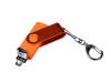 USB 2.0/micro USB/Type-С- флешка на 64 Гб 3-в-1 с поворотным механизмом (оранжевый) 64Gb (Изображение 3)