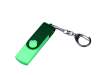 USB 2.0/micro USB/Type-С- флешка на 32 Гб 3-в-1 с поворотным механизмом (зеленый) 32Gb (Изображение 1)