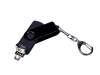 USB 2.0/micro USB/Type-С- флешка на 32 Гб 3-в-1 с поворотным механизмом (черный) 32Gb (Изображение 3)