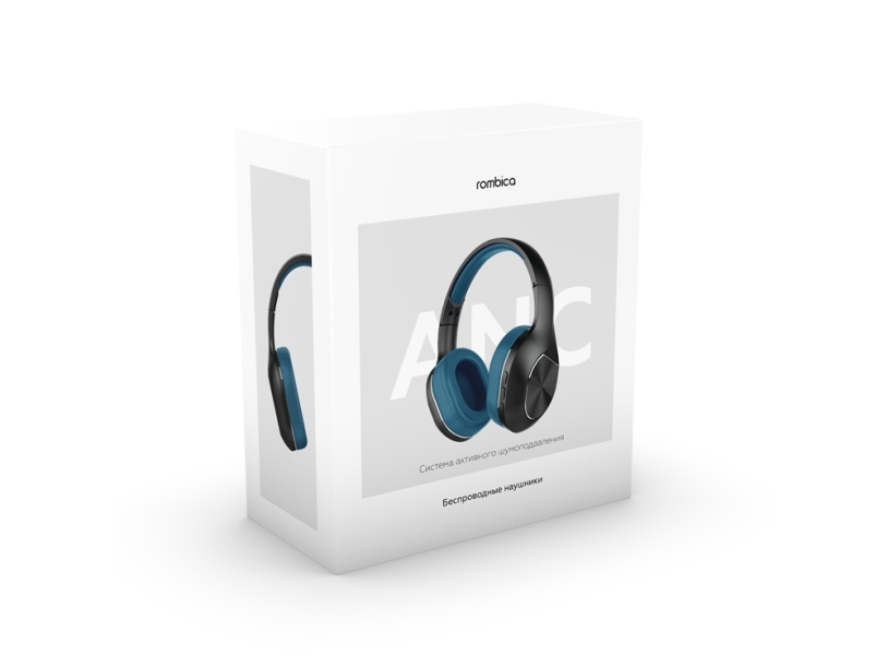 Беспроводные наушники Rombica mySound BH-17 ANC Blue (Изображение 4)