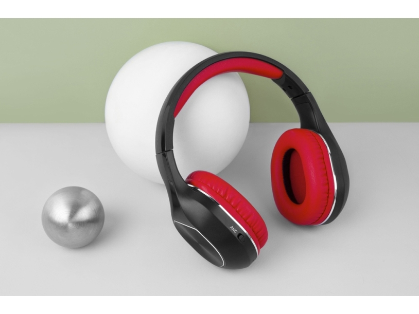 Беспроводные наушники mySound BH-17 ANC (черный/красный)  (Изображение 6)
