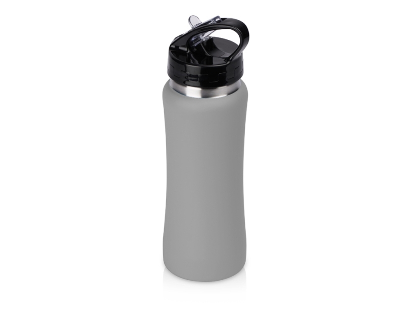 Бутылка для воды Bottle C1, soft touch, 600 мл (серый)  (Изображение 1)