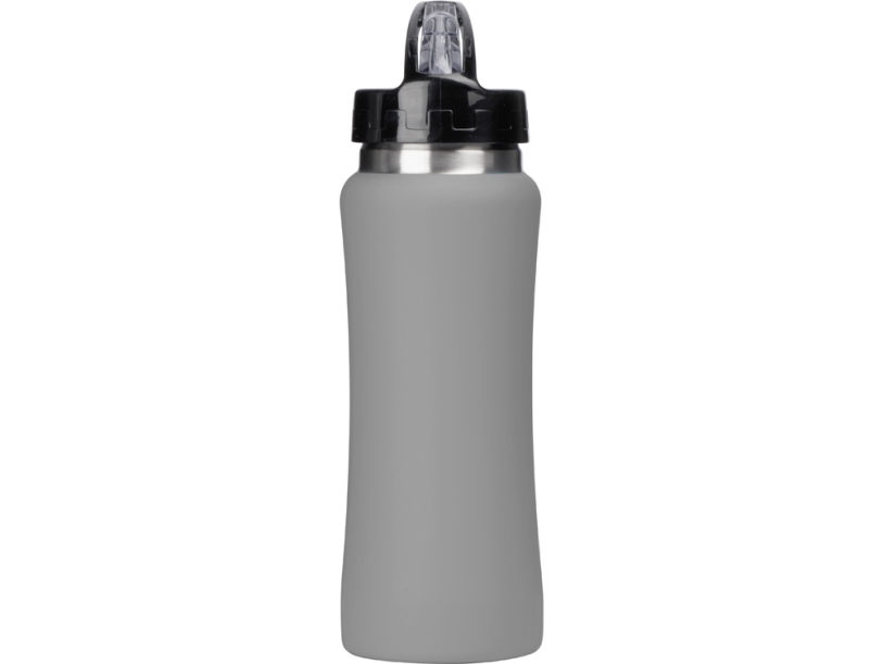 Бутылка для воды Bottle C1, soft touch, 600 мл (серый)  (Изображение 4)