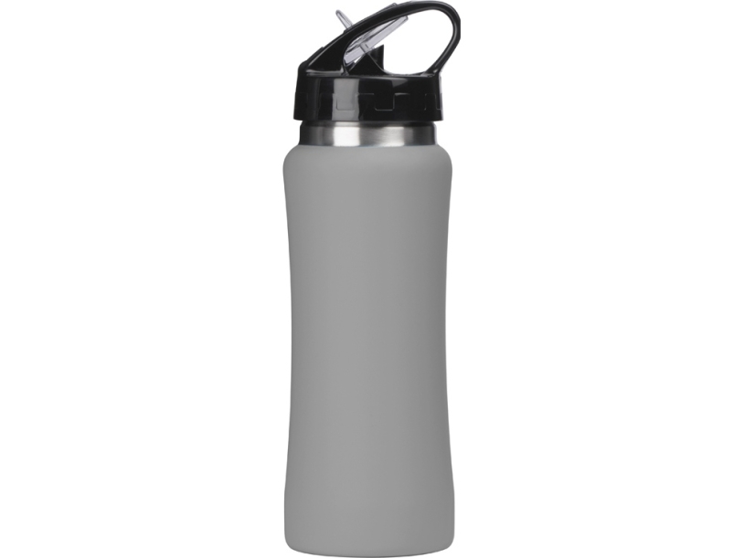 Бутылка для воды Bottle C1, soft touch, 600 мл (серый)  (Изображение 5)