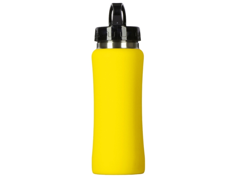 Бутылка для воды Bottle C1, сталь, soft touch, 600 мл (желтый)  (Изображение 5)