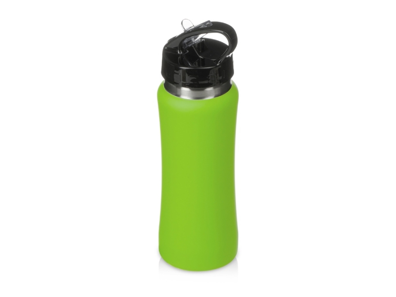Бутылка для воды Bottle C1, soft touch, 600 мл (зеленое яблоко)  (Изображение 1)