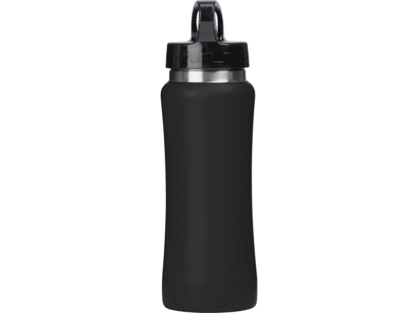 Бутылка для воды Bottle C1, soft touch, 600 мл (черный)  (Изображение 3)