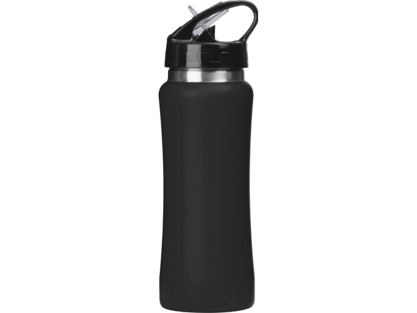 Бутылка для воды Bottle C1, soft touch, 600 мл (черный)  (Изображение 5)