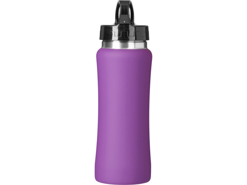 Бутылка для воды Bottle C1, сталь, soft touch, 600 мл (фиолетовый)  (Изображение 3)
