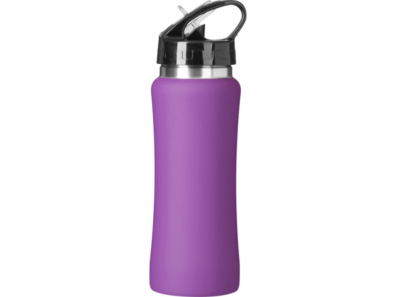 Бутылка для воды Bottle C1, сталь, soft touch, 600 мл (фиолетовый)  (Изображение 4)