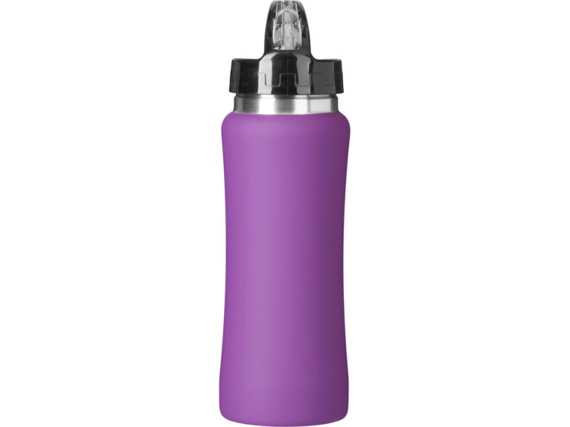 Бутылка для воды Bottle C1, сталь, soft touch, 600 мл (фиолетовый)  (Изображение 5)