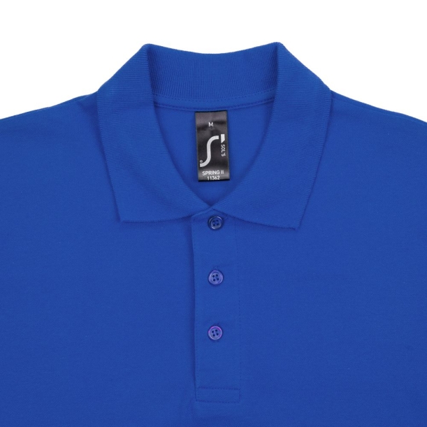 Рубашка поло мужская Spring 210 ярко-синяя (royal), размер M (Изображение 3)