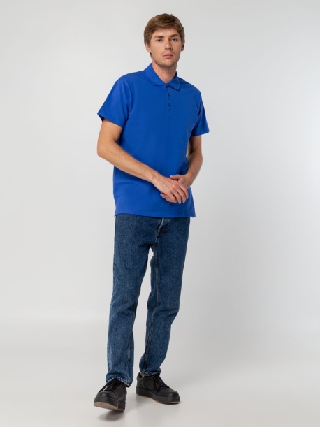 Рубашка поло мужская Spring 210 ярко-синяя (royal), размер XL (Изображение 8)