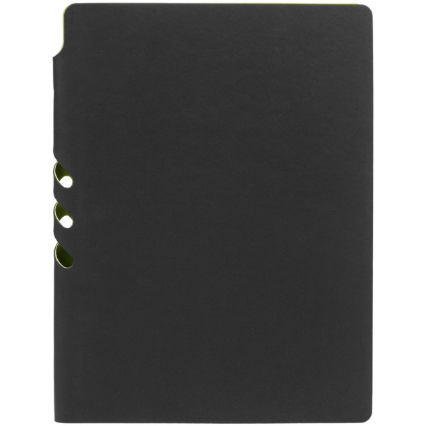 Ежедневник Flexpen Black, недатированный, черный с зеленым (Изображение 4)