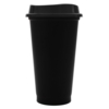 Стакан с крышкой Color Cap Black, черный (Изображение 1)