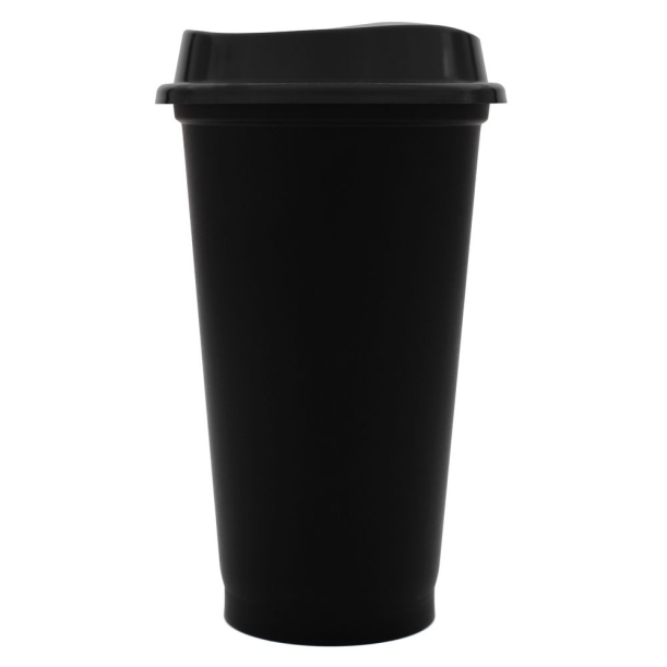 Стакан с крышкой Color Cap Black, черный (Изображение 1)