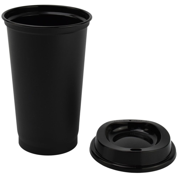 Стакан с крышкой Color Cap Black, черный (Изображение 2)