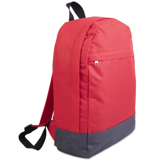 Рюкзак "URBAN",  красный/ серый, 39х27х10 cм, полиэстер 600D (Изображение 1)