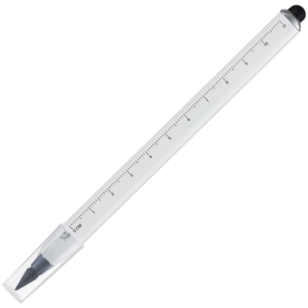 Вечный карандаш Tricore со стилусом, белый (Изображение 3)