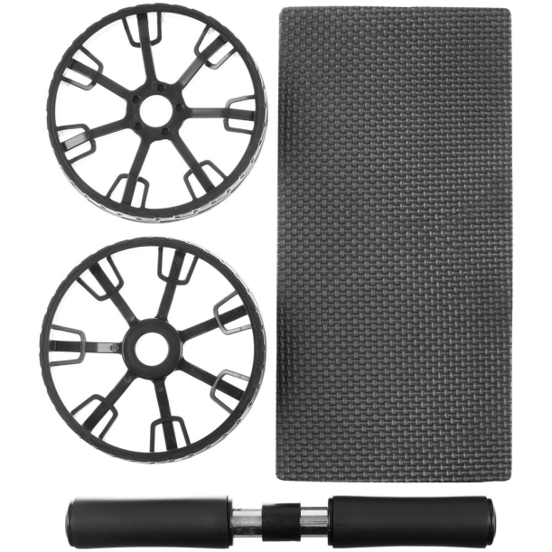 Ролик для пресса с ковриком Presswork, черный (Изображение 2)