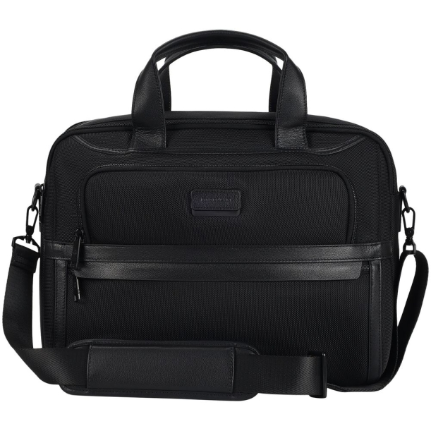 Сумка для ноутбука Santiago Nylon, черная (Изображение 1)