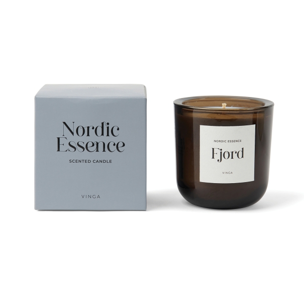 Большая ароматическая свеча VINGA Nordic Essence в стекле (Изображение 1)