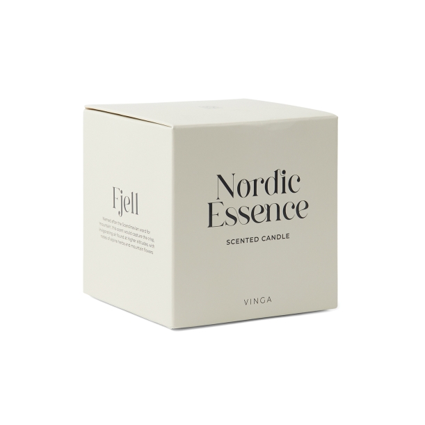 Большая ароматическая свеча VINGA Nordic Essence в стекле (Изображение 3)