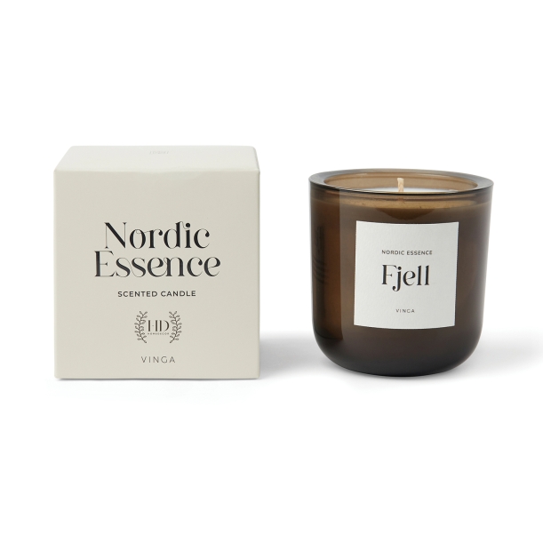 Большая ароматическая свеча VINGA Nordic Essence в стекле (Изображение 4)