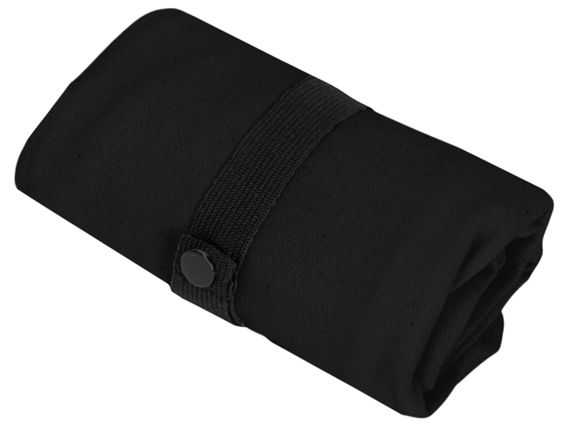 Сумка Fixy из переработанного хлопка 220 г/м2 с фиксирующей лентой (черный)  (Изображение 10)