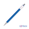 Ручка шариковая "Spin" с 6ти-гранным спиннером, покрытие soft touch (темно-синий) (Изображение 1)