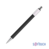 Ручка шариковая "Spin" с 6ти-гранным спиннером, покрытие soft touch (черный) (Изображение 1)