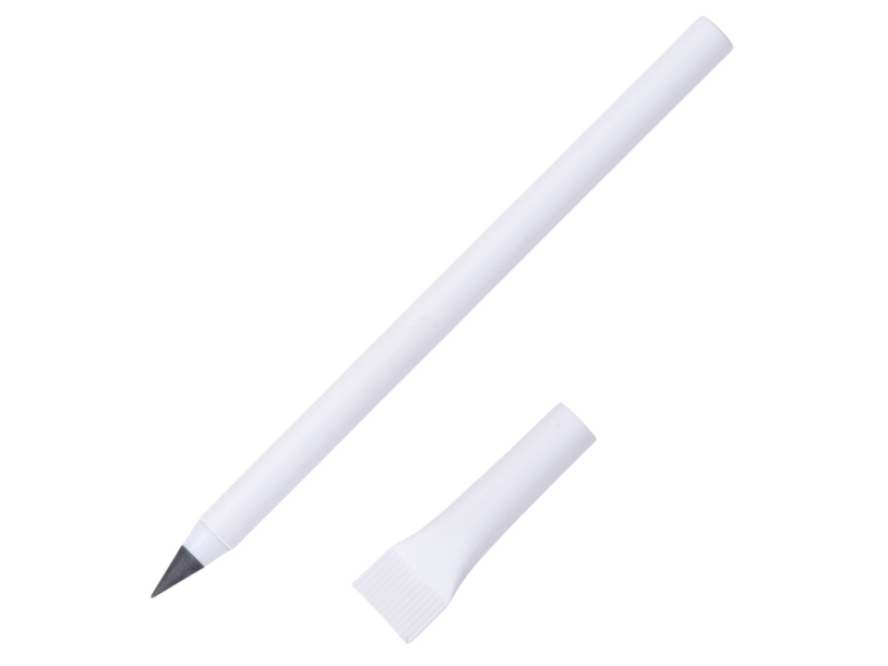 Вечный карандаш из переработанной бумаги Recycled pencil, белый (Р) (Изображение 1)