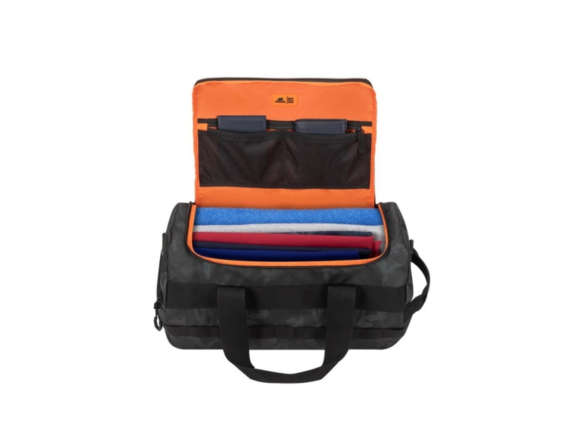 RIVACASE 7641 navy camo 30L дорожная сумка /12 (Изображение 17)