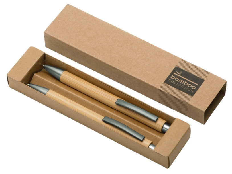 Набор ручка и механический карандаш Tender bamboo, натуральный (Изображение 5)