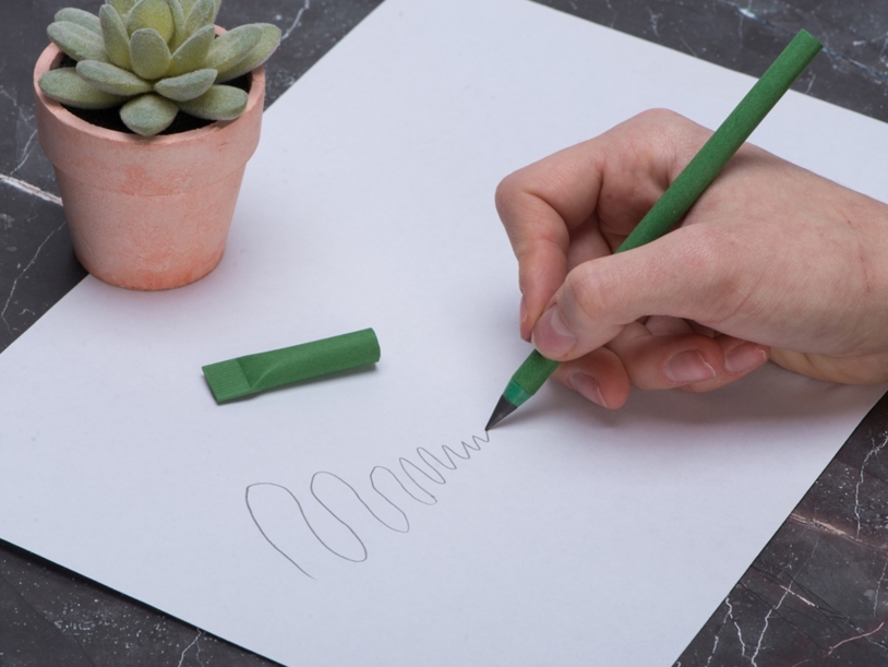Вечный карандаш из переработанной бумаги Recycled pencil (Изображение 4)