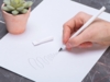 Вечный карандаш из переработанной бумаги Recycled pencil (белый)  (Изображение 4)
